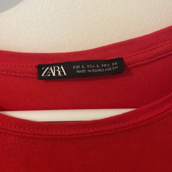 ZARA RED TOP MEDIUM - Picture 2 of 3